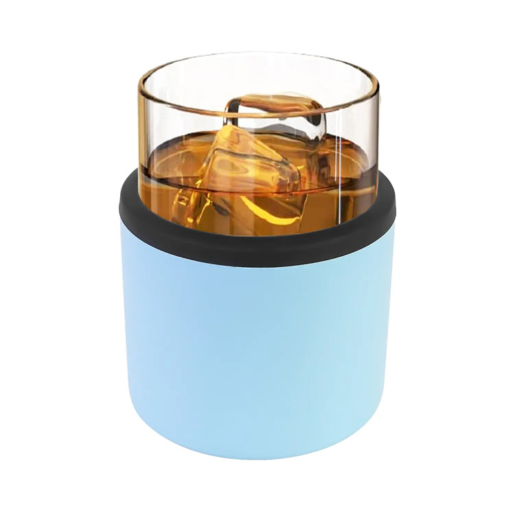 11oz jedinečná drevená z nehrdzavejúcej ocele Izolovanú pohárik whisky