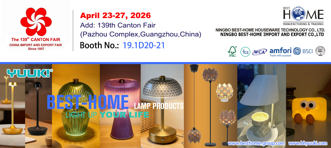 Canton Fair - Stolové lampy