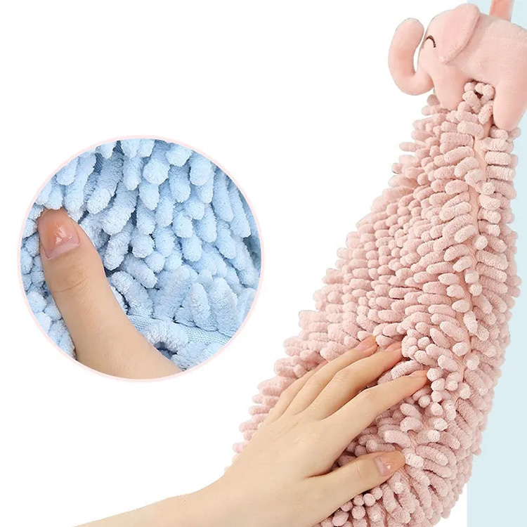 Karikatúra kúpeľňa kuchyňa handra chenille nadýchaná uterák