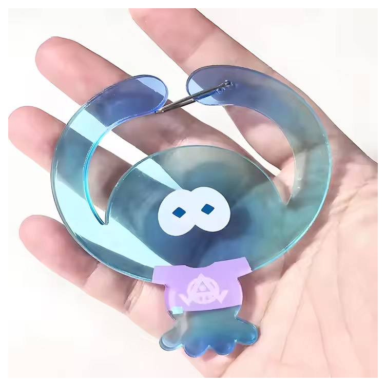 Navrhnuté logo akrylové karabíny Keychain Nový vlastný tvar