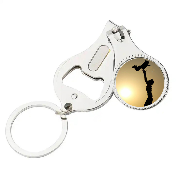 Skladací otvárač na kľúče nožnice na nechty Nožnice na nechty