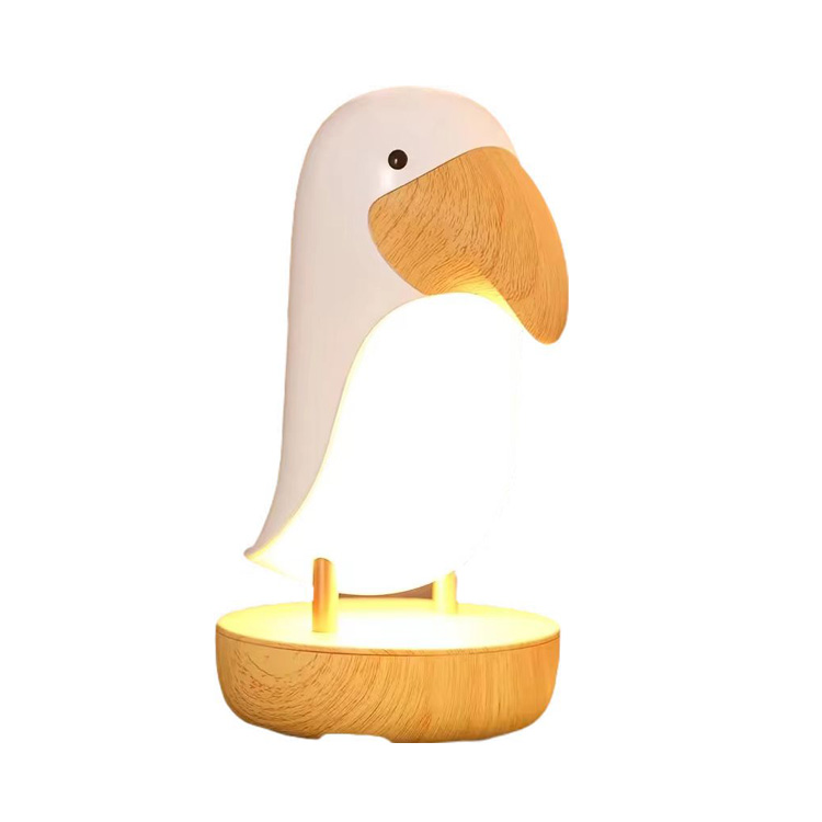 Home Decor Touch Stmievacia bezdrôtová nočná stolová lampa Bird