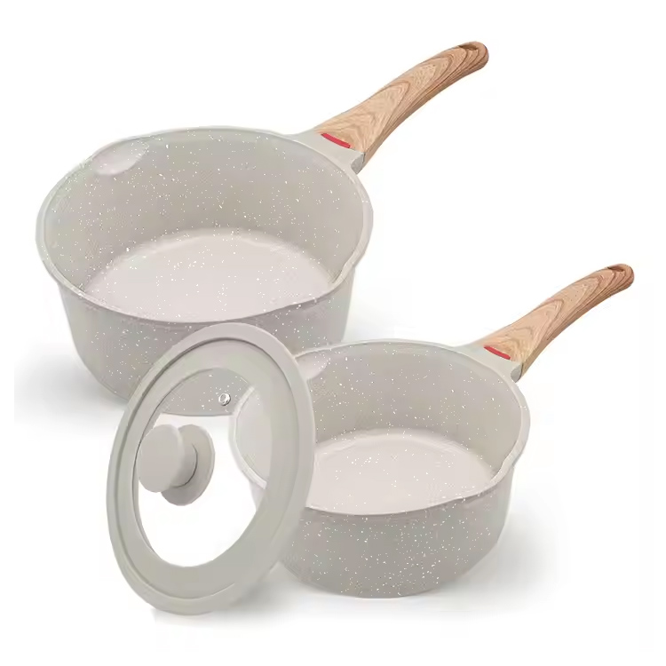 Mini polievková hrniec nonstick panvice sada 1,5QT a 1,8QT omáčka