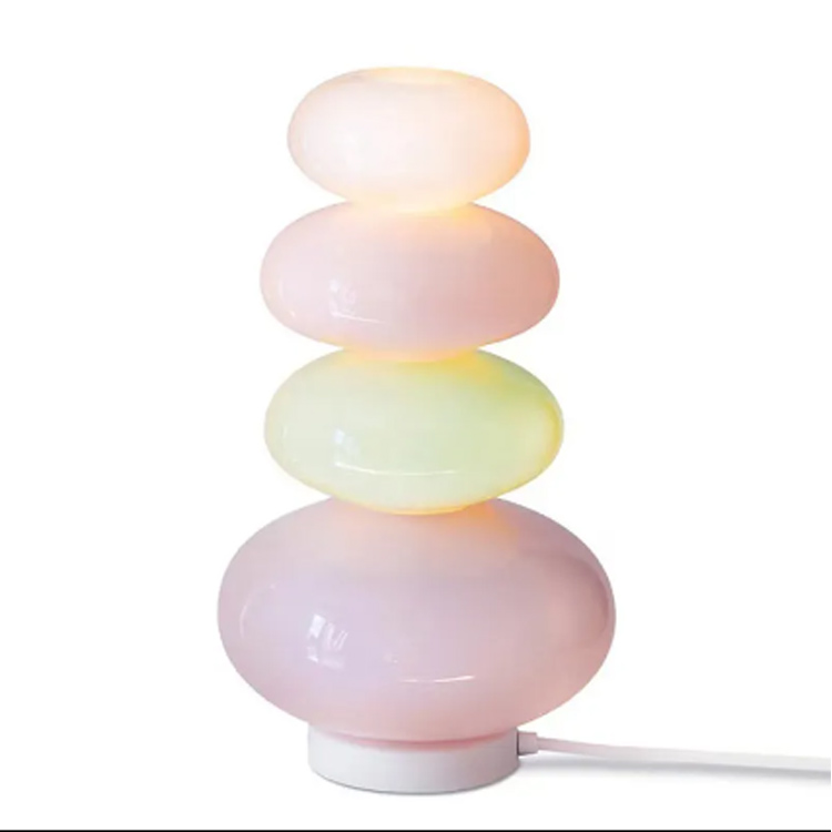 Moderná módna farebná stolová lampa Candy dúhová Macaron