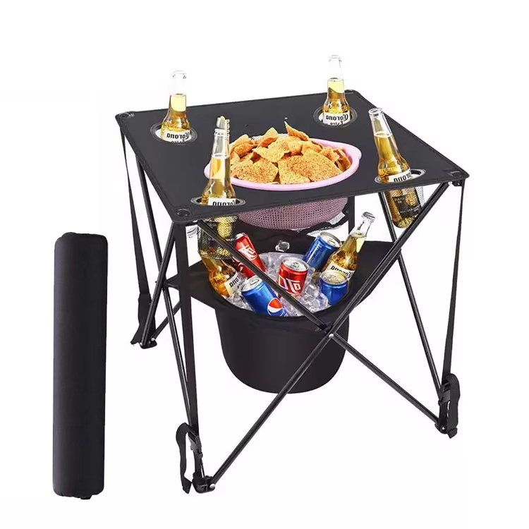 Moderný prenosný železný skladací stôl pre vonkajší domáci bar