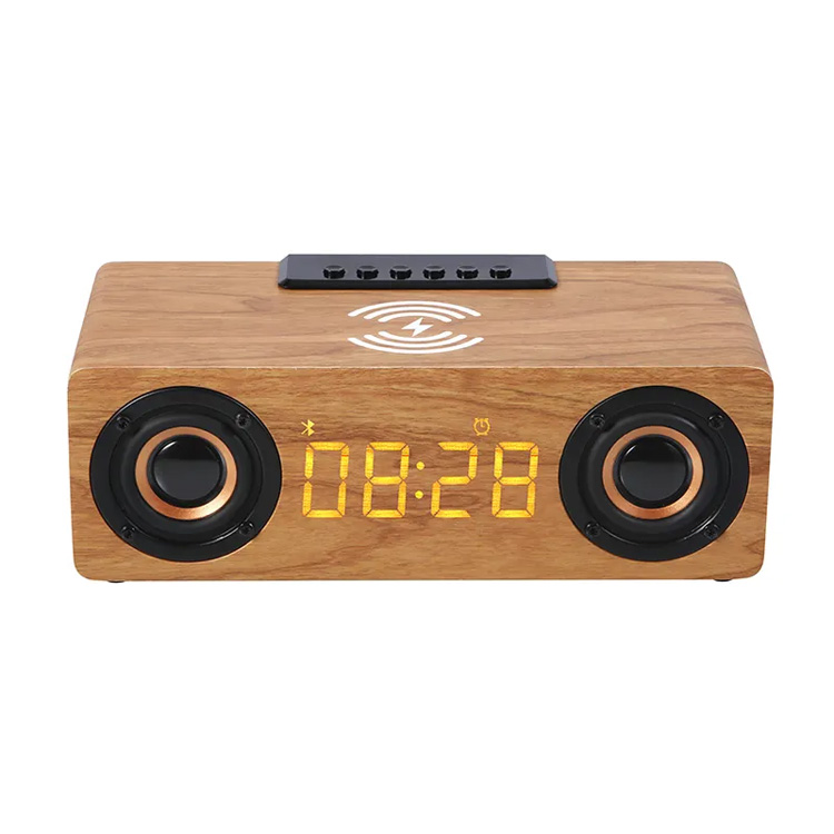 Multifunkcia 3 v 1 digitálne bezdrôtové nabíjanie Bluetooth Clock