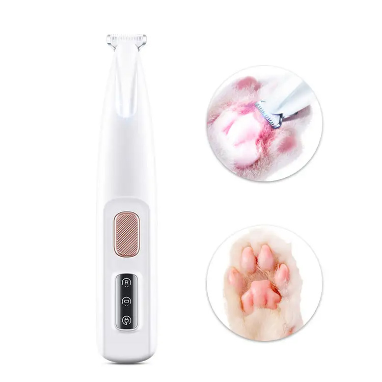 Nové vodotesné domáce zviera Led Light Dog Paws vlasové mačacie strih
