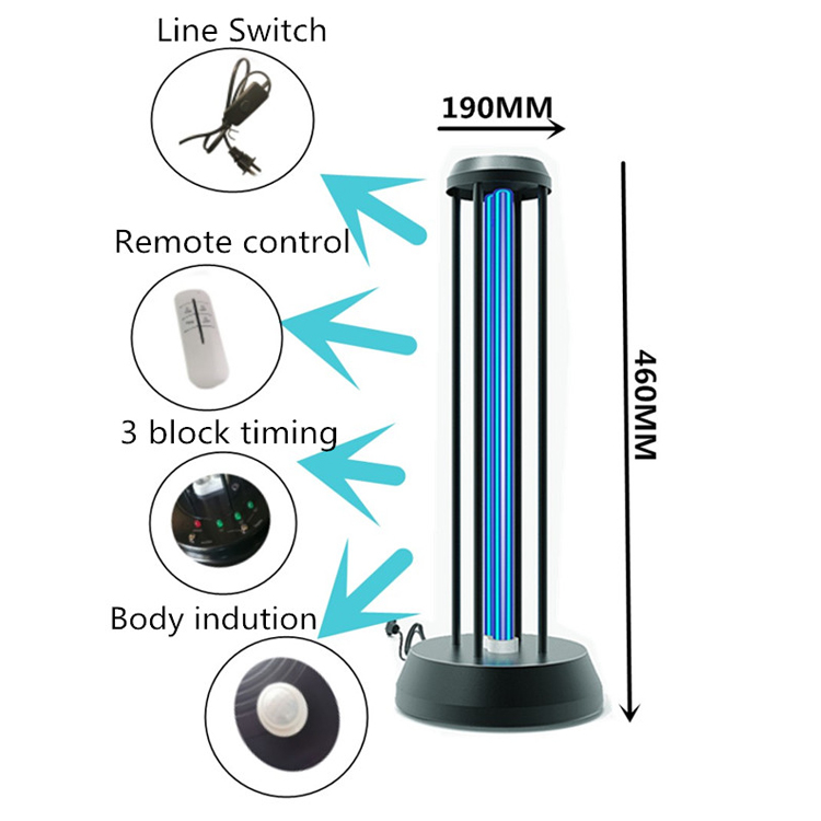 Ozónová dezinfekčná UV germicídna lampa