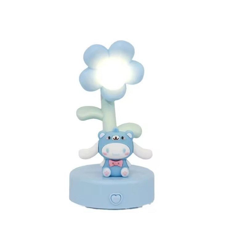 Obľúbený kreatívny darček Cinnamoroll Anime Tricolor Stolná lampa