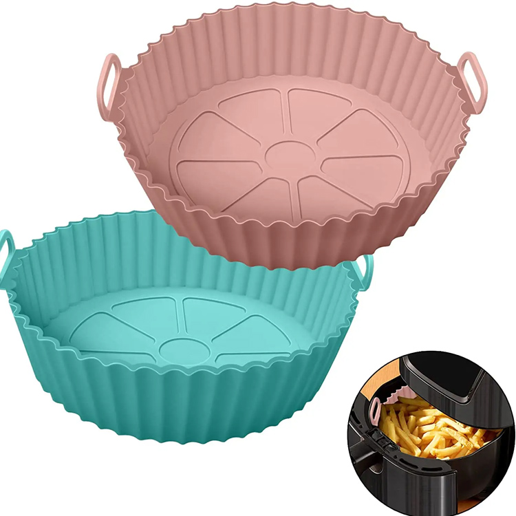 Silikónový hrniec Round Tray Silikone Liners Air Fryer Accessories