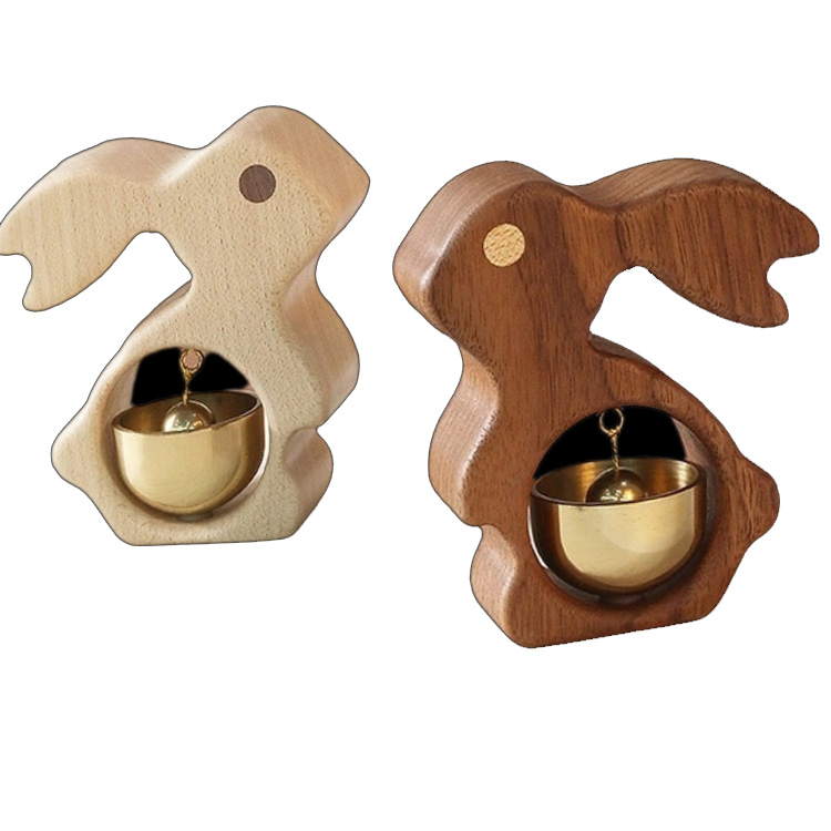 Magnety na chladničku z masívneho dreva Ručne vyrobený mosadzný zvonček