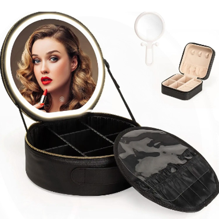 Cestovať veľkú kapacitu nastaviteľné deliace make -up puzdro