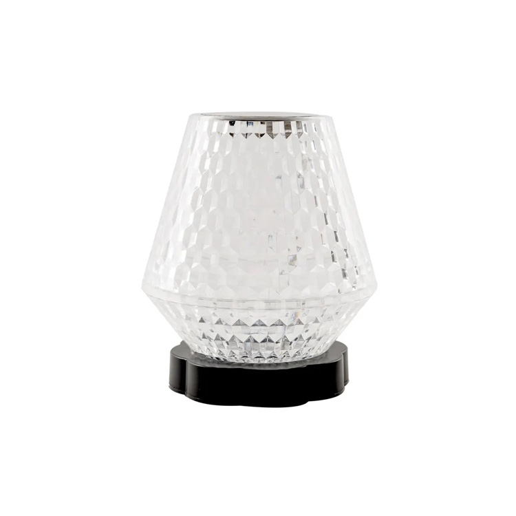 USB LED stolová lampa na víno v tvare krištáľovej atmosféry