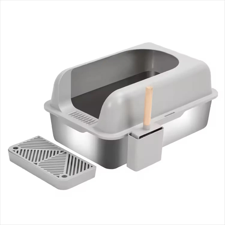 XL Veľké uzavreté mačiatko Čisté z nehrdzavejúcej ocele Litter Box